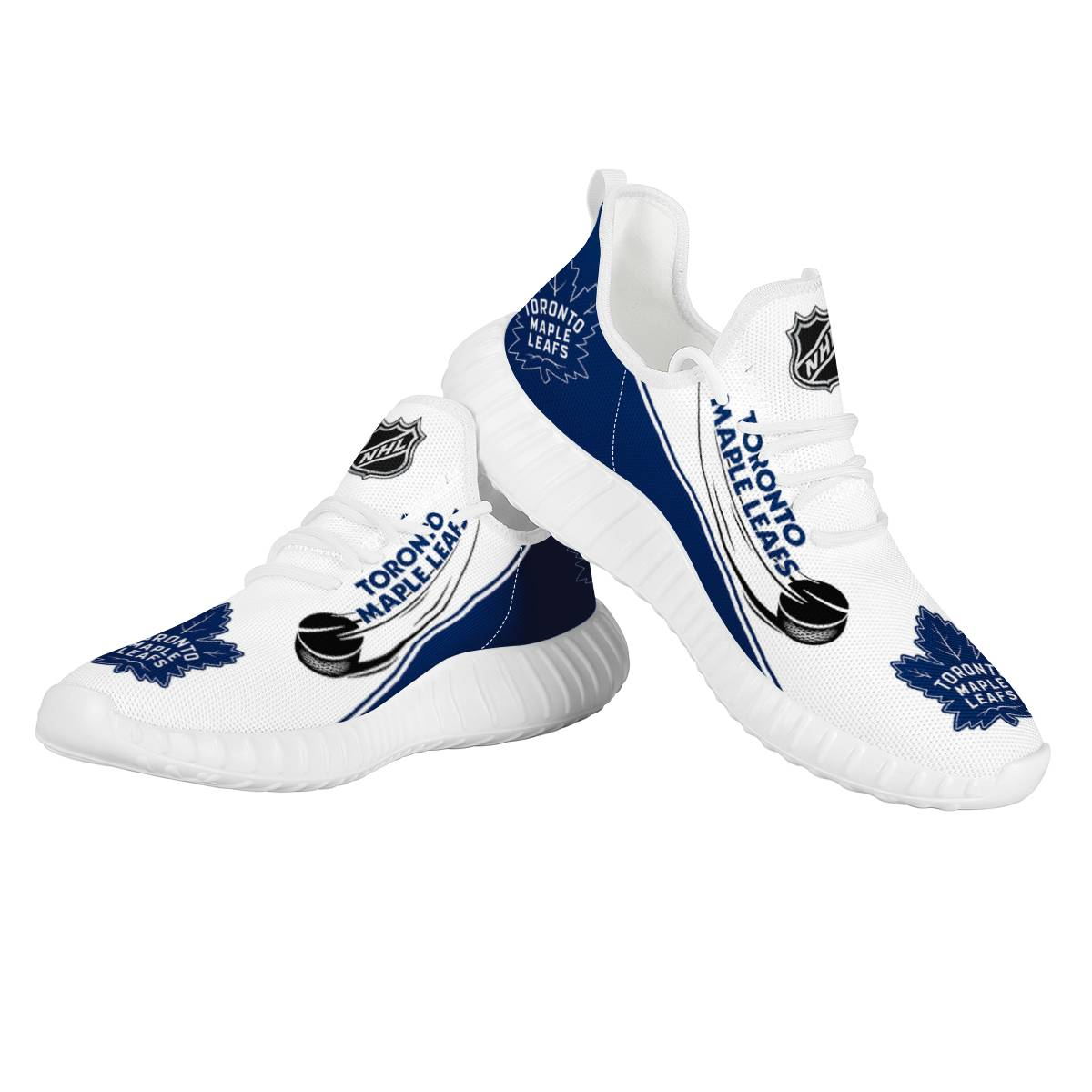 Men's Toronto Maple Leafs Mesh Knit Sneakers/Shoes 001